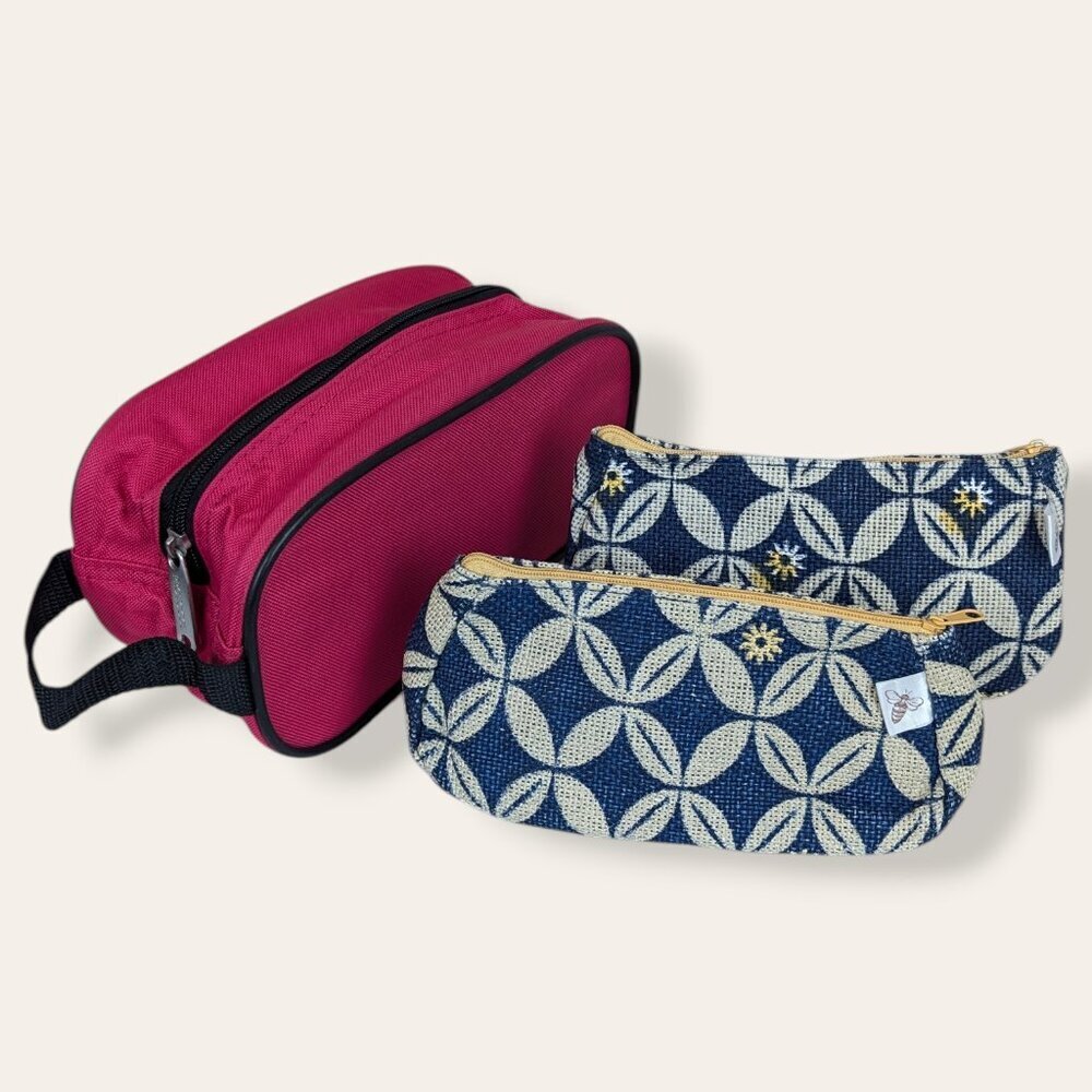 Set of 3 Zipped Pencil Cases
